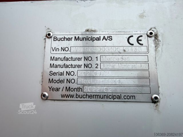 Camión cisterna de vacío MERCEDES-BENZ Actros 1833 4x2 Bucher FlexLine C60