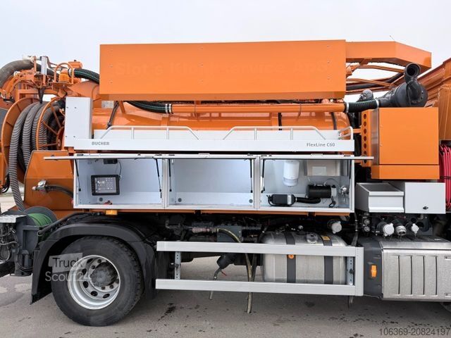 Camión cisterna de vacío MERCEDES-BENZ Actros 1833 4x2 Bucher FlexLine C60