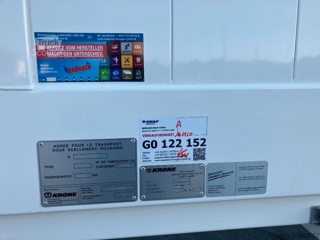 Swap body trailer KRONE Wechselbrücke Koffer