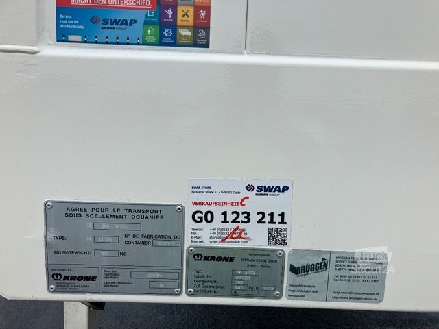Swap body trailer KRONE Wechselbrücke Koffer
