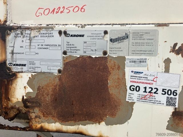 Swap body trailer KRONE Wechselbrücke Koffer