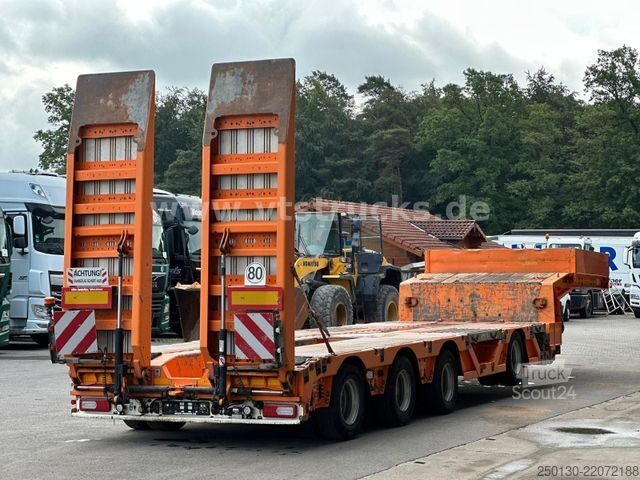 Dieplader oplegger FAYMONVILLE MULTIMAX 4.Achs Tieflader / REMORQUE/ AGGREGAT/