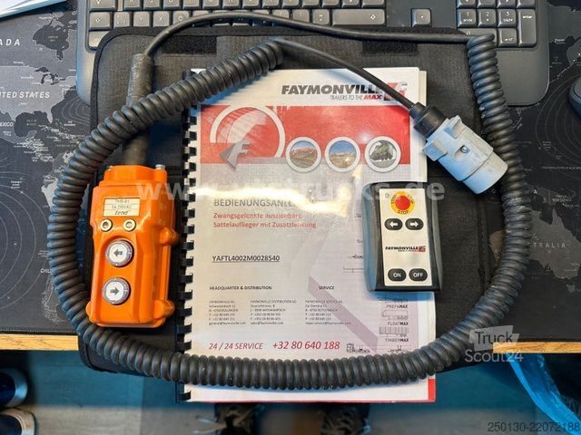 Dieplader oplegger FAYMONVILLE MULTIMAX 4.Achs Tieflader / REMORQUE/ AGGREGAT/