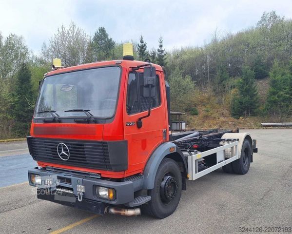 Camion benne à bras amovible MERCEDES-BENZ SK 1729/V8/Abroller/erwehr/40TKM/TÜV/Knick