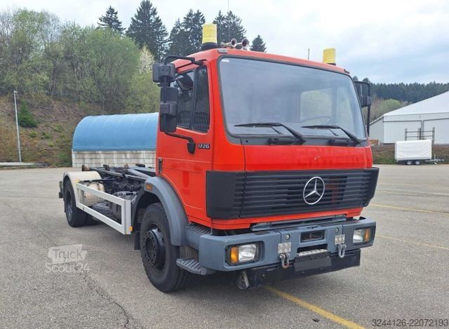 Camion benne à bras amovible MERCEDES-BENZ SK 1729/V8/Abroller/erwehr/40TKM/TÜV/Knick