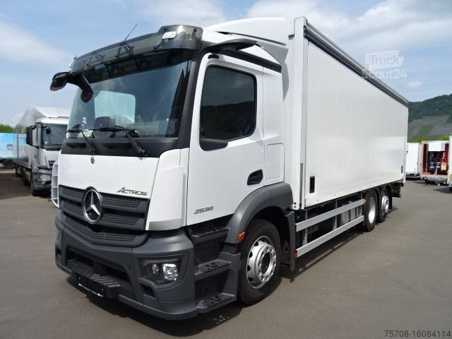 Plattewagen met zeil MERCEDES-BENZ 2536 Actros*7,35 m*2x AHK*NLA