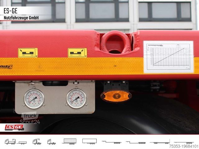 Semiremorcă cu platformă de lucru FAYMONVILLE Telemax Megatrailer - doppelt teleskopierbar