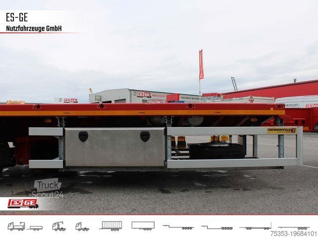 Semiremorcă cu platformă de lucru FAYMONVILLE Telemax Megatrailer - doppelt teleskopierbar