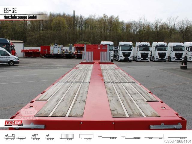 Semiremorcă cu platformă de lucru FAYMONVILLE Telemax Megatrailer - doppelt teleskopierbar