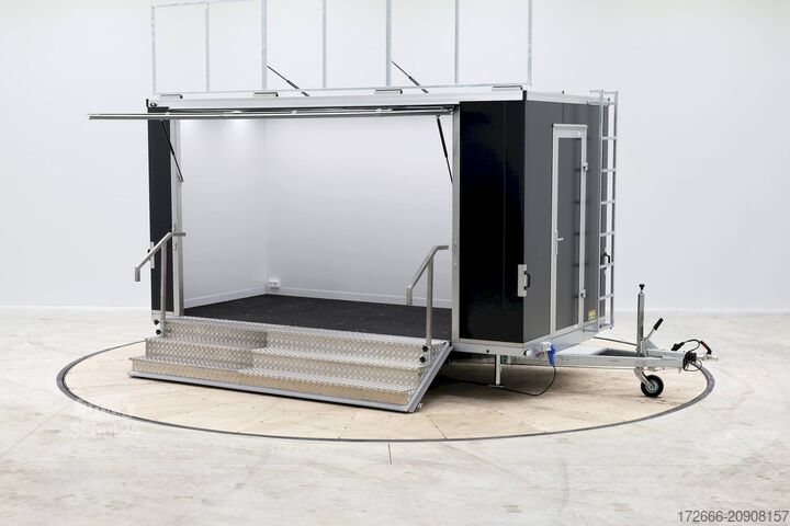 Remorcă promoţională Vezeko VE 27.46 SP | BLACK | PROMOTION | WERBETAFEL 460X216X235CM 2700KG | VERKAUFSANHÄNGER