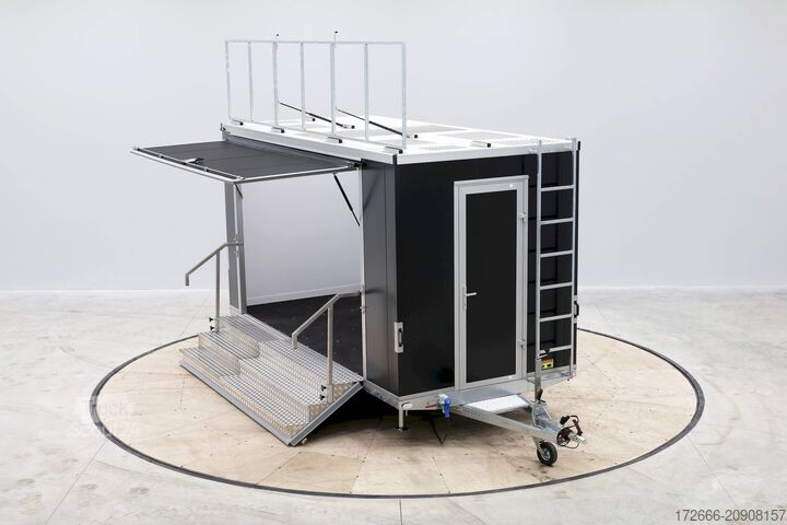 Remorcă promoţională Vezeko VE 27.46 SP | BLACK | PROMOTION | WERBETAFEL 460X216X235CM 2700KG | VERKAUFSANHÄNGER