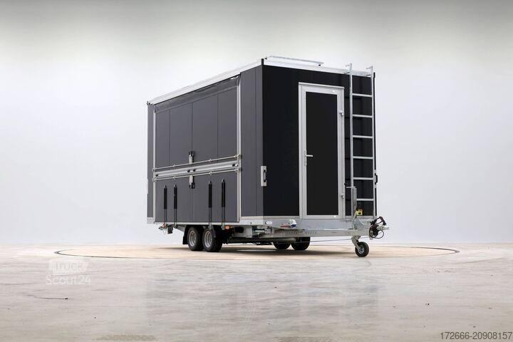 Remorcă promoţională Vezeko VE 27.46 SP | BLACK | PROMOTION | WERBETAFEL 460X216X235CM 2700KG | VERKAUFSANHÄNGER