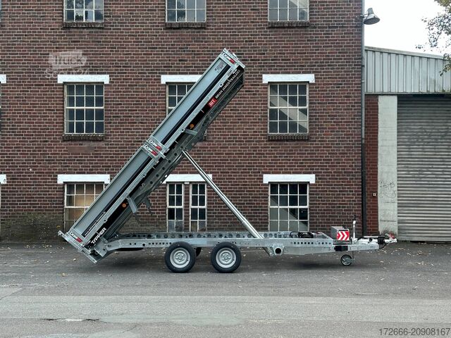 Wywrotka tylnozsypowa Brian James Trailer TIPPER 526-4020-35-2-12 | PENDELKLAPPE 400X200X30CM 3500KG RÜCKWÄRTSKIPPER | SCHWARZ