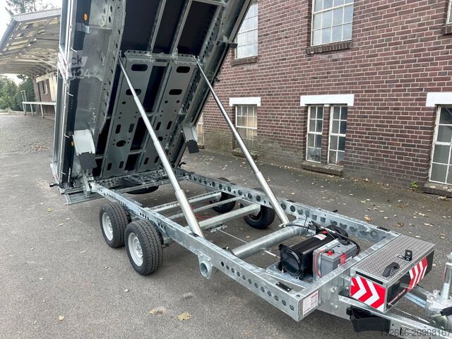 Wywrotka tylnozsypowa Brian James Trailer TIPPER 526-4020-35-2-12 | PENDELKLAPPE 400X200X30CM 3500KG RÜCKWÄRTSKIPPER | SCHWARZ