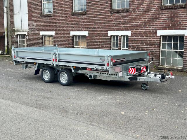 Wywrotka tylnozsypowa Brian James Trailer TIPPER 526-4020-35-2-12 | PENDELKLAPPE 400X200X30CM 3500KG RÜCKWÄRTSKIPPER | SCHWARZ