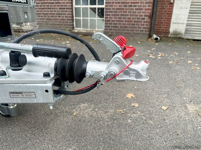 Wywrotka tylnozsypowa Brian James Trailer TIPPER 526-4020-35-2-12 | PENDELKLAPPE 400X200X30CM 3500KG RÜCKWÄRTSKIPPER | SCHWARZ