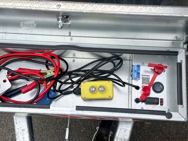 Wywrotka tylnozsypowa Brian James Trailer TIPPER 526-4020-35-2-12 | PENDELKLAPPE 400X200X30CM 3500KG RÜCKWÄRTSKIPPER | SCHWARZ