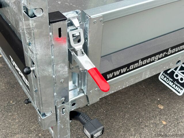 Wywrotka tylnozsypowa Brian James Trailer TIPPER 526-4020-35-2-12 | PENDELKLAPPE 400X200X30CM 3500KG RÜCKWÄRTSKIPPER | SCHWARZ