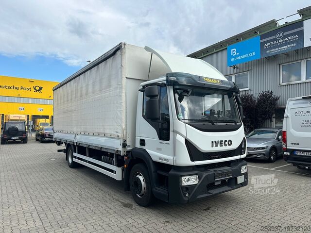 φορτηγό με επίπεδη επιφάνεια και μουσαμά Iveco 14.280