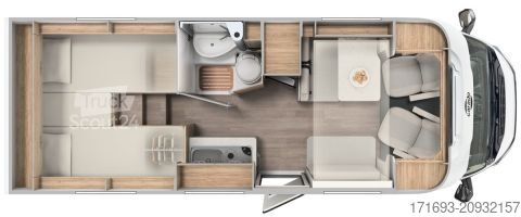 Daļēji integrēta kemperis Carado VAN V347 pro + MESSE ANGEBOTE ON TOP