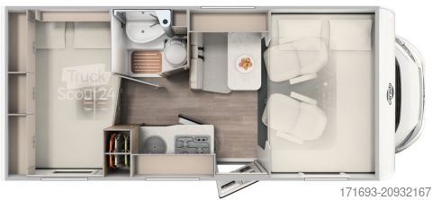 Alkovas kemperis Carado A 132 PRO MESSE ANGEBOTE ON TOP