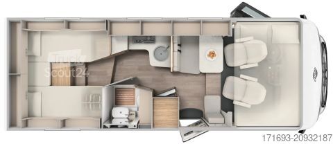 Integrētais kemperis Carado I 338 pro+ MESSE ANGEBOTE ON TOP