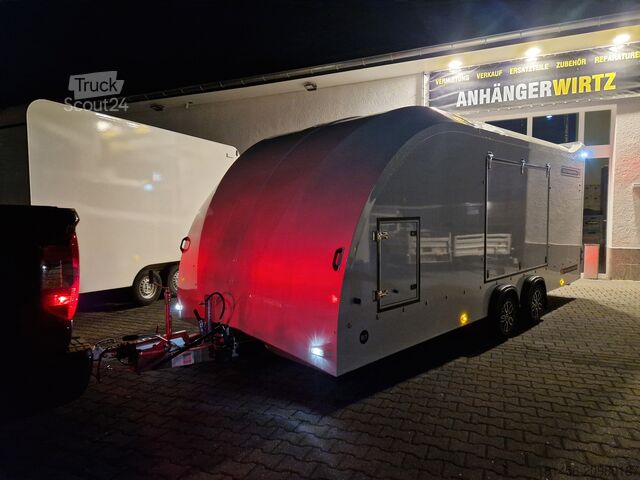 Autodraagwagen Brian James Race Transporter 384-0060 550cm ankippbar weiß verfügbar