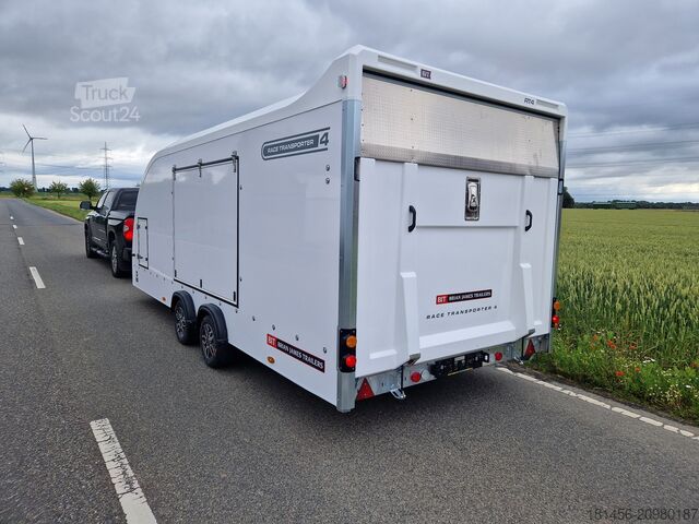 Autodraagwagen Brian James Race Transporter 384-0060 550cm ankippbar weiß verfügbar