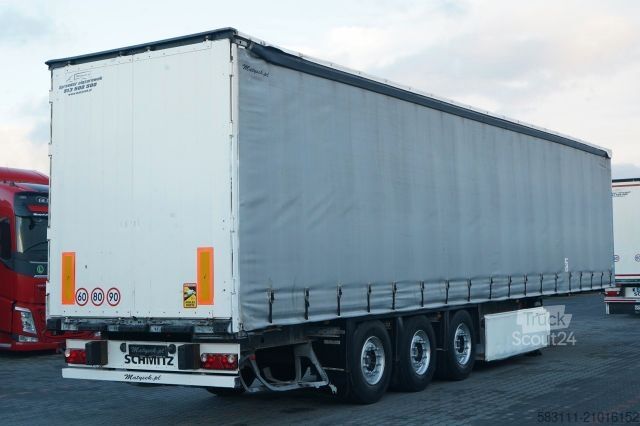 Otvorena poluprikolica sa ceradom SCHMITZ CARGOBULL FIRANKA / KOSZ NA PALETY /  STANDARD / 