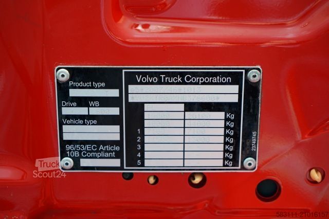 Τυπική μονάδα τράκτορα VOLVO FM 430 / PE?NY ADR / WAGA: 6 500 KG / NISKA KABI