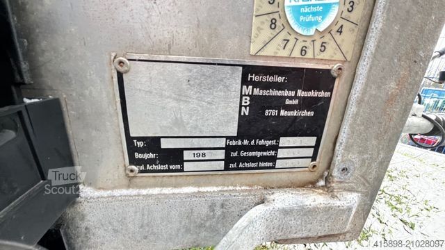 Remorque  MBN Dampferzeuger / Heißwasser / Frostschaden