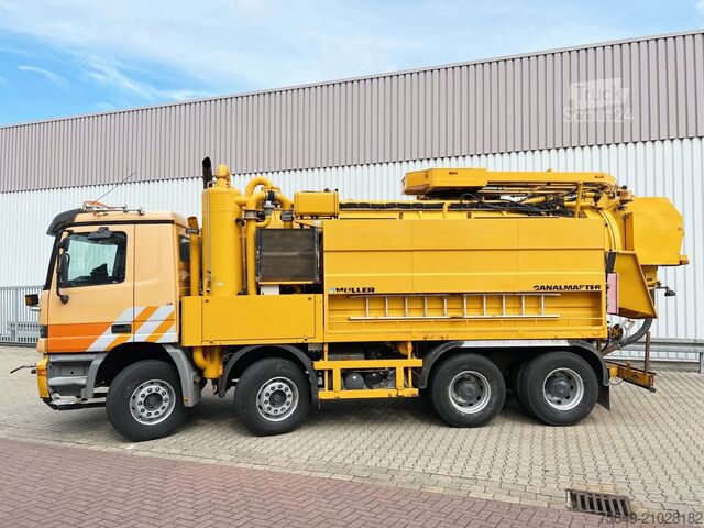 Special purpose truck Mercedes-Benz Actros 3243 K 8x4/4 Actros 3243 K 8x4/4, Müller Saug- und Spülwagen ca. 17m³, Rechtslenker