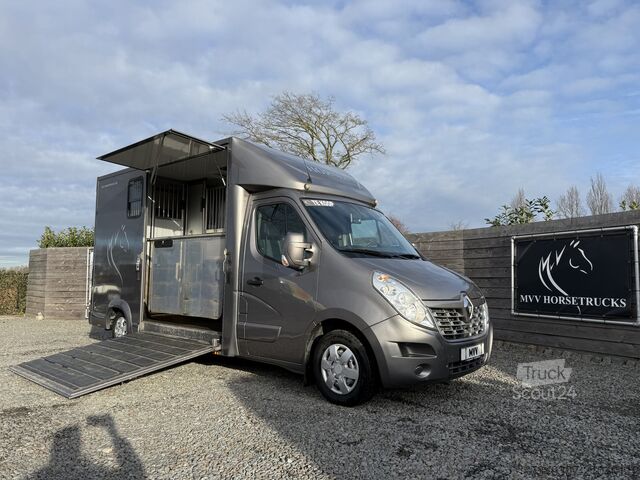 Paarden transport RENAULT MASTER PAARDENWAGEN | HORSETRUCK | TVW | STALLI...