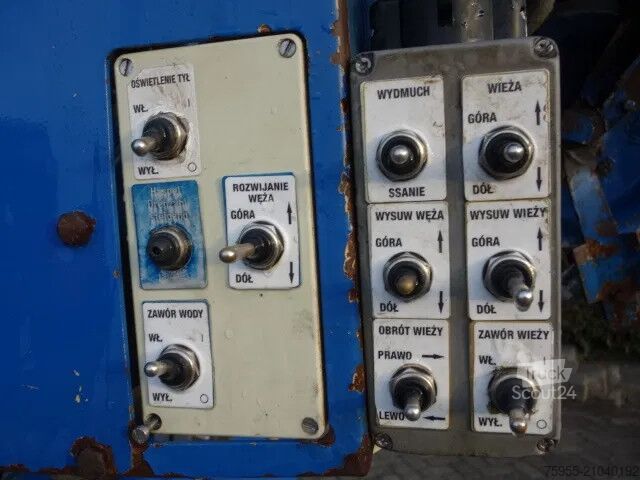 Suction vehicle MAN 18-272 MANUAL POMP 6 CIL VACUUM TOILET TRUCK,19...