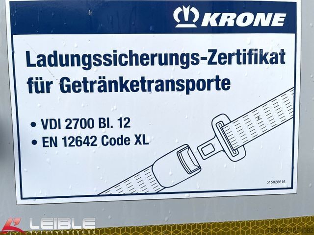Semi-remorque bâchée KRONE SD*Tautliner*Liftachse*BPW Disc*Code XL*