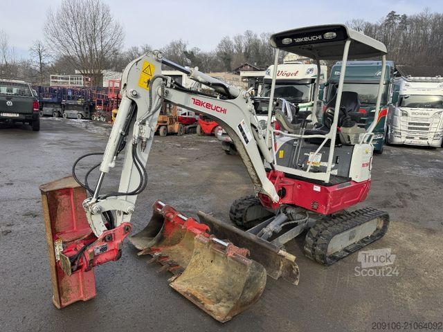 Miniescavatore TAKEUCHI TB 215R Powertilt 4xSchaufeln 1610 kg