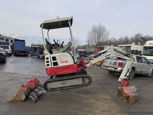 Miniescavatore TAKEUCHI TB 215R Powertilt 4xSchaufeln 1610 kg