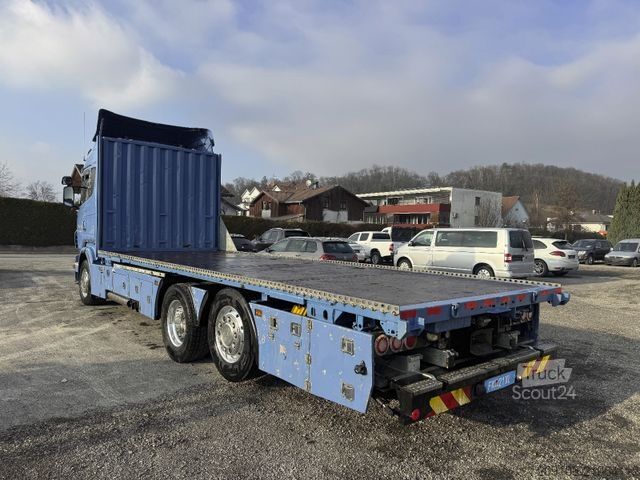 Flatbed truck SCANIA R 500 Pritsche 6x2 Lift Lenkachse Klima Retarder