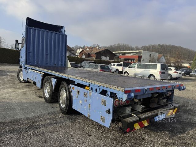 Flatbed truck SCANIA R 500 Pritsche 6x2 Lift Lenkachse Klima Retarder