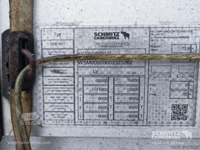 Open semitrailer with tarp Schmitz Cargobull Curtainsider Standard