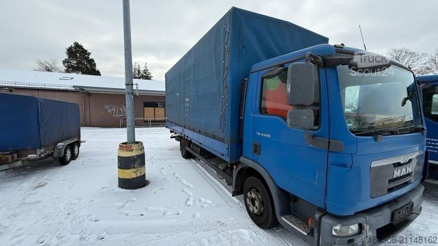 Curtain sider van MAN TGL 8.220 Pritsche 6,20M Plane Spriegel