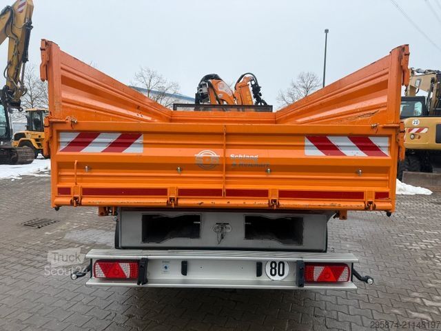 Dreiseitenkipper Anhänger  Schlang & Reichardt Unimog Krananhänger 80 km/h