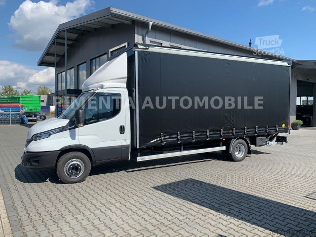 Curtain sider van IVECO Daily 70C18HP SCHIEBEPLANE LUFTF LBW LED AHK RFK