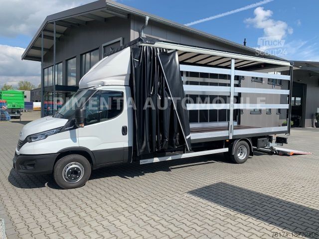 Curtain sider van IVECO Daily 70C18HP SCHIEBEPLANE LUFTF LBW LED AHK RFK