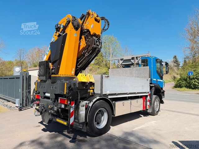 Avolava kuorma-auto IVECO Trakker 360 4x4 Pritsche Kran 27m AHK