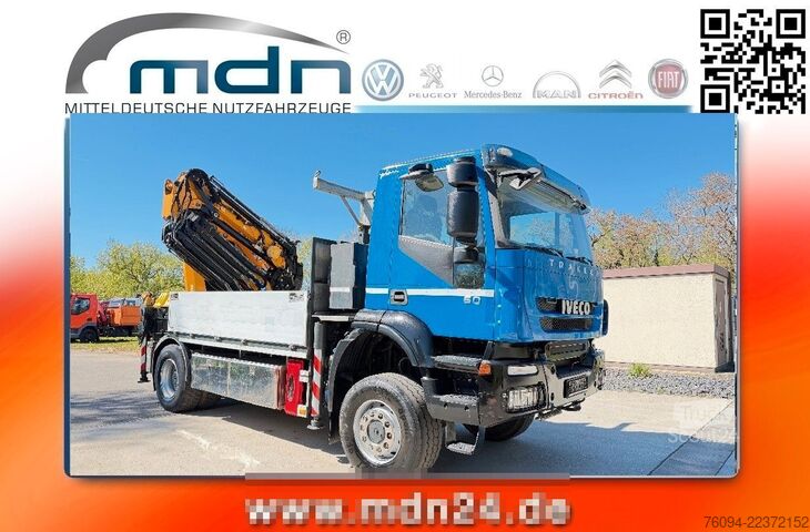 Żuraw samochodowy IVECO Trakker 360 4x4 Pritsche Kran 27m AHK