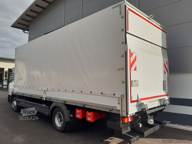Camion plateau avec bâche MERCEDES-BENZ Atego 1224L LBW AHK GSR Abbiegeassistent