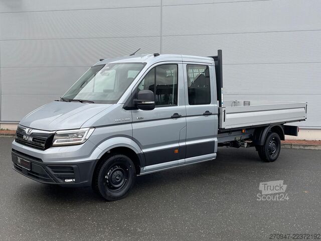 Fourgon pick-up MAN TGE 3.180 Pritsche DOKA LR 4x4 ACC LED DIFF-SPER