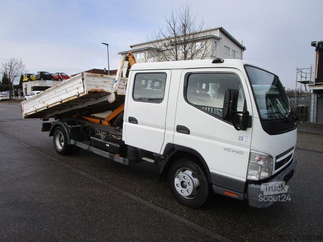 Kiepwagen bestelauto MITSUBISHI Fuso Canter 7 C 14 D*Abrollkipper+7-Sitze+Doka*