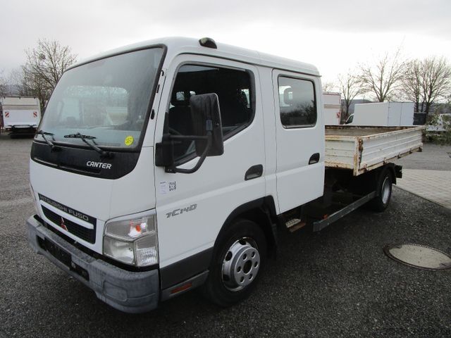 Kiepwagen bestelauto MITSUBISHI Fuso Canter 7 C 14 D*Abrollkipper+7-Sitze+Doka*